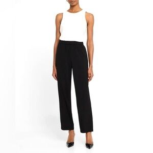 Misook Petite Soft Knit Pull-On Straight Leg Pants Size L